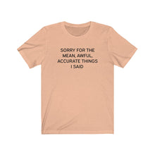 Load image into Gallery viewer, Mean awful acurate things Shirt